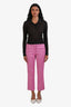 Max Mara Weekend Pink Geometric Print Ankle Pant Size 4