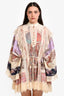 Zimmermann Cream Printed Rhiannon Billow Mini Dress Size 2