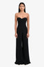 Amazuin Black Jersey Strapless Maxi Jumpsuit One Size