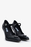Prada Black Modellerie Leather Mary Jane Pumps 35.5