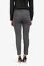 Brunello Cucinelli Grey Wool Bead Lined Slim Trousers Size 6