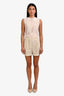 Theory Beige Embroidered Eyelet Shorts Size 2
