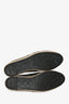 Pre-loved Chanel™ Black/Cream Leather CC Espadrilles Size 38
