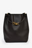 Bottega Veneta Brown Leather Andiamo Medium Bucket Bag