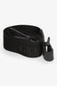 Georgio Armani Black Leather Buckle Strap Tote Bag
