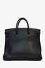 Hermès 1998 Black Clemence Leather Birkin 32 HAC PHW