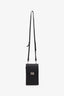 Prada Black Saffiano Leather Smartphone Pouch