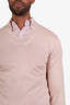 Tom Ford Pink Cotton V-Neck Sweater Size 40 Mens