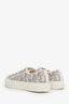 Christian Dior White/Grey Oblique 'WalknDior' Sneakers Size 37.5