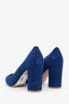 Gianvito Rossi Blue Suede Pointed Toe Pumps Size 39