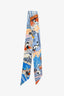 Hermès Blue Jean/White Brides et Gris Twilly
