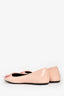 Roger Vivier Pink Patent Kiss Buckle Flats Size 41