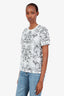 Hermès Black/White Cotton Printed T-Shirt Size 38