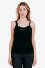 Christian Dior Black Logo Cotton Tank Top Size M