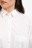 Jil Sander White Cotton Poplin Oversized 'Sunday' Shirt Size 42