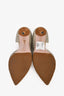 Gucci Brown Suede Silver Crystal Embellished Heels Size 38