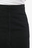 Khaite Black Denim Pencil Skirt with Slit Size 26