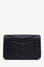 Pre-loved Chanel™ 2020 Black Chevron Leather So Black Reissue Double Flap Bag