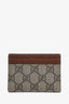 Gucci Brown Leather GG Monogram Card Case