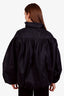 Valentino Black Deconstructed VLogo Bat Sleeves Jacket Size 40