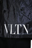 Valentino 2018/19 Runway Black Coated Cotton 'VLTN' Hooded Jacket Size 48 Mens