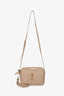 Saint Laurent Taupe Leather Quilted Lou Camera Bag