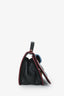 Pierre Hardy Black/Burgundy Multicolour Leather Alpha Maxi Top Handle Bag with Crossbody Strap