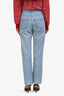 Pre-loved Chanel™ Light Blue Quilted Denim Jeans Size 34