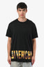 Givenchy Black Cotton Logo Front T-Shirt Size M Men's