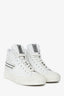 Christian Dior White Leather 'WalknDior' Star Hightops Size 9.5