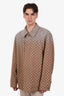 Gucci Beige GG Canvas Crystals Embroidered Jacket Size 54 Mens