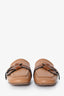 Loewe Beige Leather Gate Mules Size 35