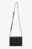 Burberry Black Leather Wallet On Chain