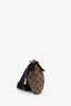Gucci Brown Leather Canvas GG Supreme Belt Bag