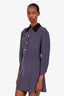 Miu Miu Black Polka Dot Mini Shirt Dress Size 38