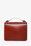 Moynat Burgundy Leather Tango Crossbody