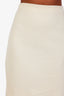 Moschino Couture Cream Wool Midi Skirt Size 12