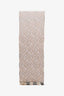 Burberry Brown/Black Check Cashmere Fringe Scarf