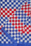 Louis Vuitton Blue/Red Check Cotton Silk Shawl