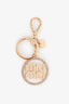 Miu Miu Gold Tone Metal Crystal Keychain