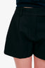 Khaite Black Cotton Mini Shorts Size 4