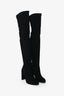 Bottes Highland en cuir suédé noir Stuart Weitzman, taille 5