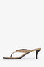 Gucci Beige GG Canvas Vittoria Thong Size 41.5