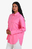 Frame Pink Cotton Oversized Vacation Shirt Size XS