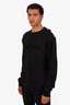 Balmain Black Cotton Logo Crewneck Size L Mens