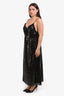 Miu Miu Black Sequin Midi Dress Size 46