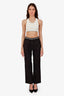 Alexander Wang Black Straight Leg Logo Trouser Size XS