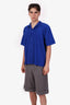 Issey Miyake Blue July Short Sleeve Men's Shirt Size 3