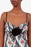 For Love and Lemons Black/Multicolour Lace Floral 'Greta' Mini Dress M