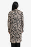Pre-loved Chanel™ 2017 Runway Black/Gold Metallic Tweed Fringed Midi Coat Size 36